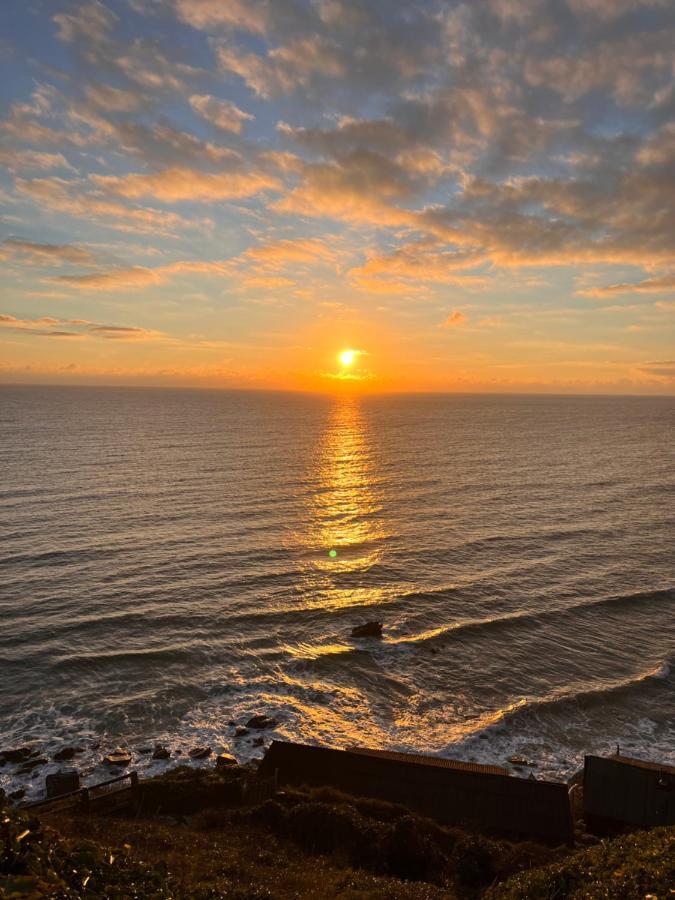 Sunset Sea View Chalet With Hot Tub ทอร์พอยท์ ภายนอก รูปภาพ