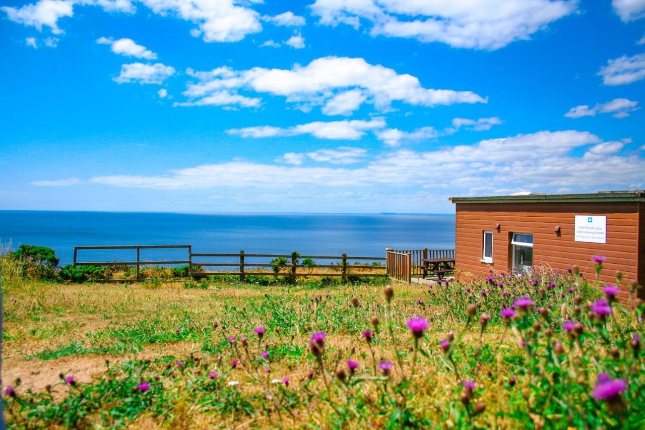 Sunset Sea View Chalet With Hot Tub ทอร์พอยท์ ภายนอก รูปภาพ
