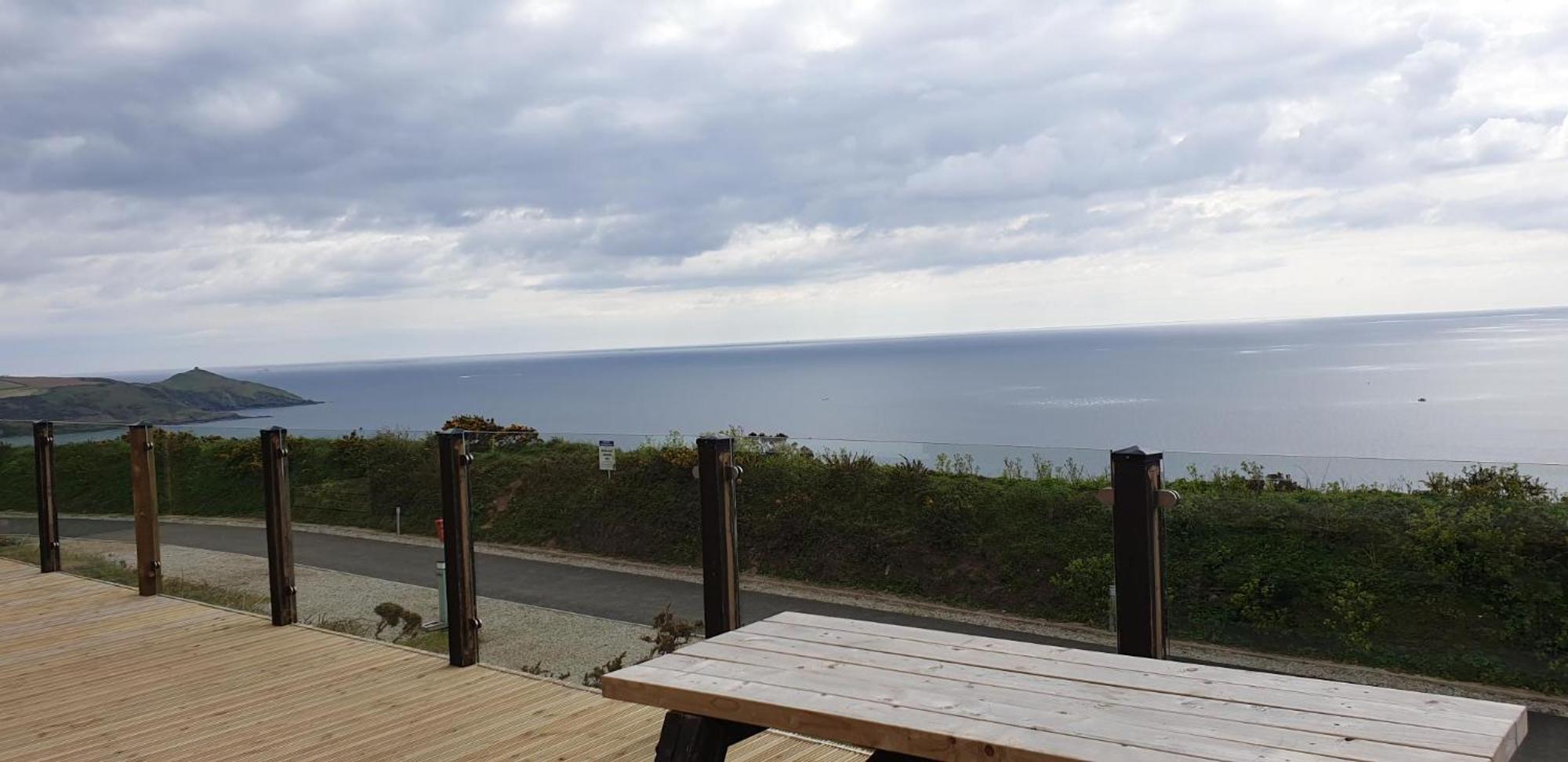 Sunset Sea View Chalet With Hot Tub ทอร์พอยท์ ภายนอก รูปภาพ
